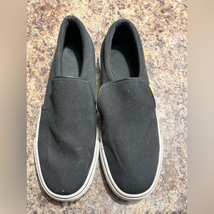 Nike Black Canvas Slip-On Loafers